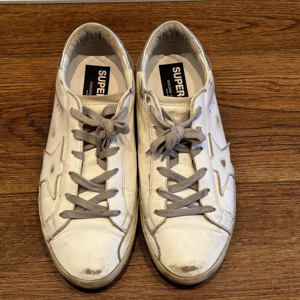 Golden Goose Superstar White Sneakers (US W9 / EU 39)